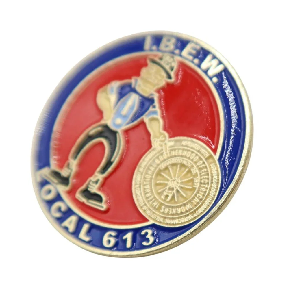 IBEW Local Union 613 Perry Pliers Enamel Lapel Pin Atlanta GA